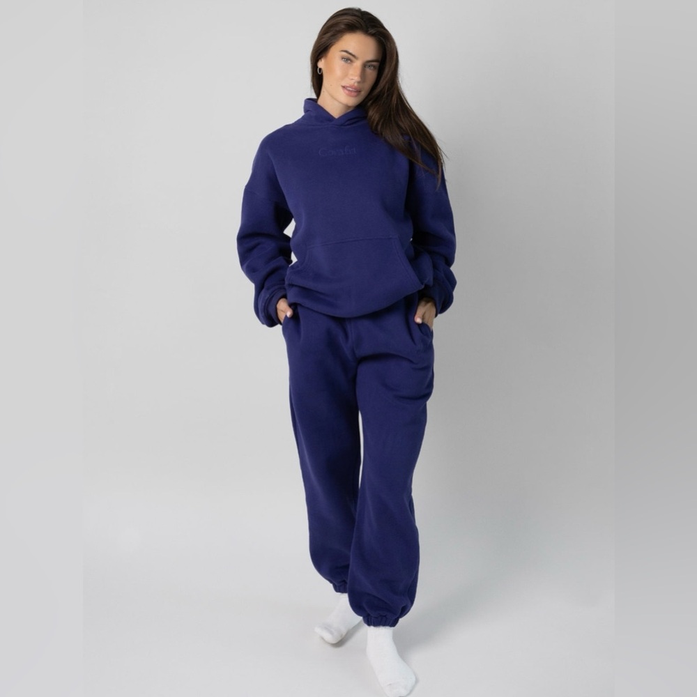 Comfrt Signature Hoodie and Sweatpants Set in Indigo - Adults